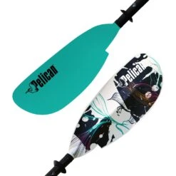 Pelican Sport Symbiosa Adjustable Kayak Paddle 230-240 Cm (90.5"-94.4") -Pelican Shop Symbiosa recreational kayak paddle 230 240 cm 90.5 94.4 turquoise graphic